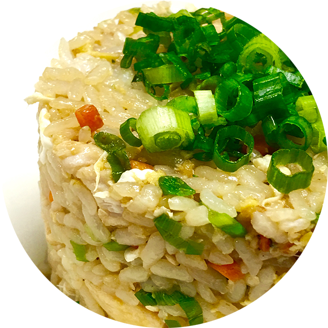 Fried Ricewith Green Onions PNG image