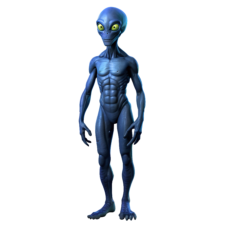 Friendly Cartoon Alien Png Lku PNG image