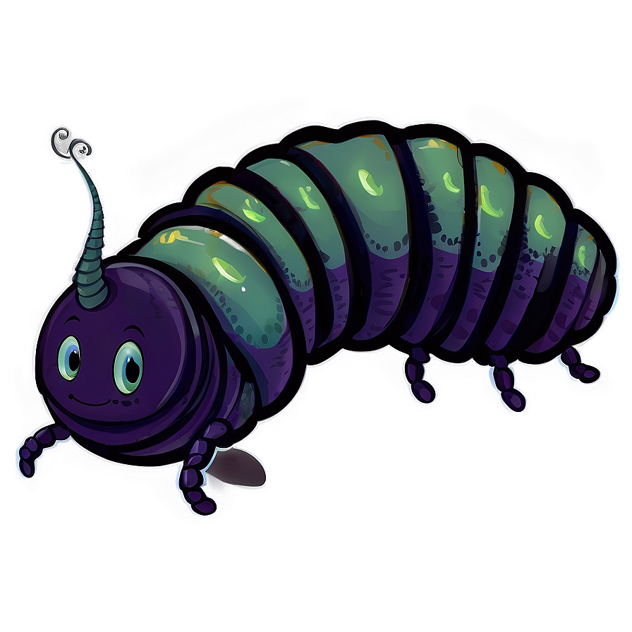 Friendly Caterpillar Character Png Nbj42 PNG image