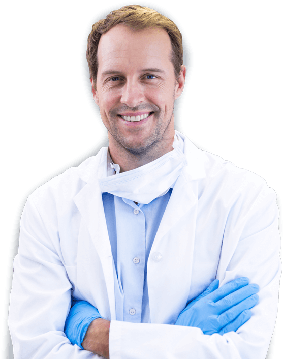 Friendly Dentist Professional Portrait PNG image