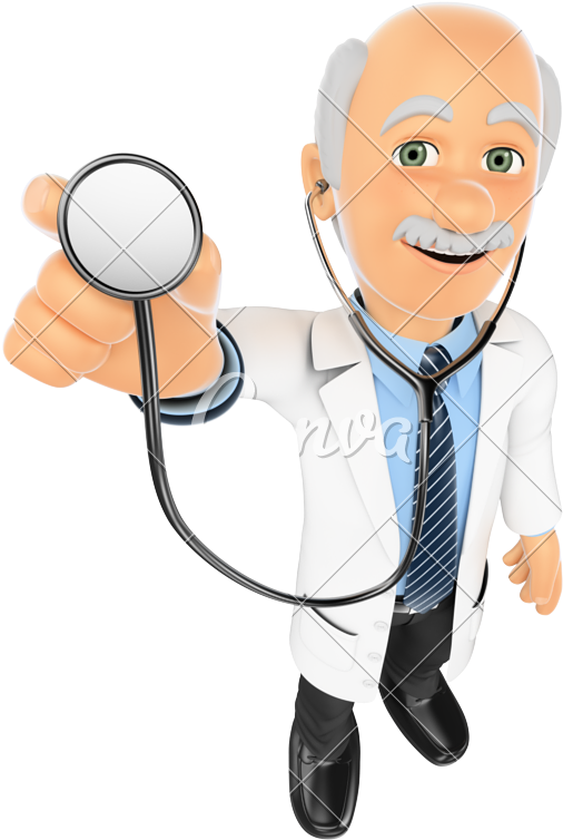 Friendly Doctor With Stethoscope PNG image