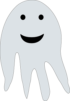 Friendly Ghost Graphic PNG image