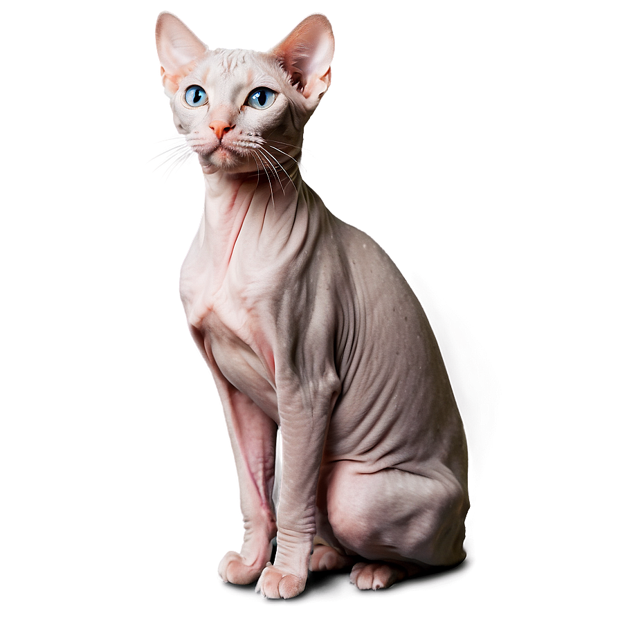 Friendly Hairless Cat Png 06252024 PNG image