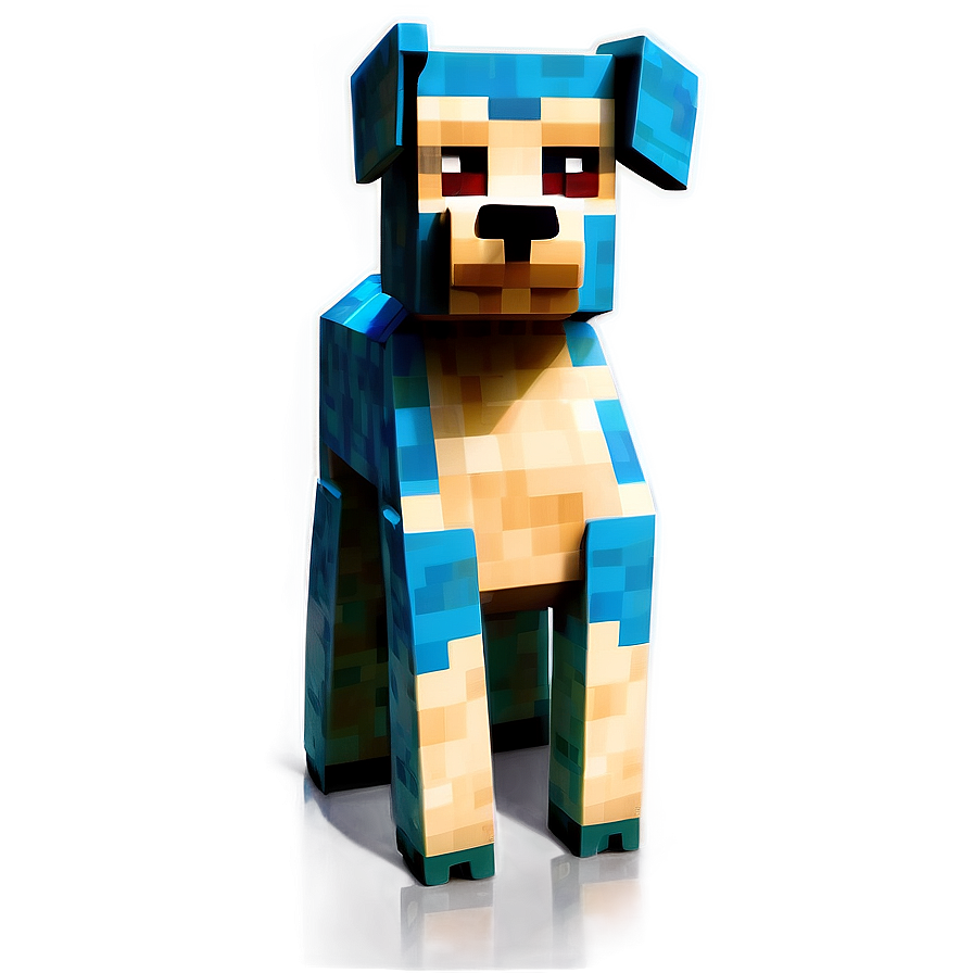 Friendly Minecraft Dog Png Frl PNG image