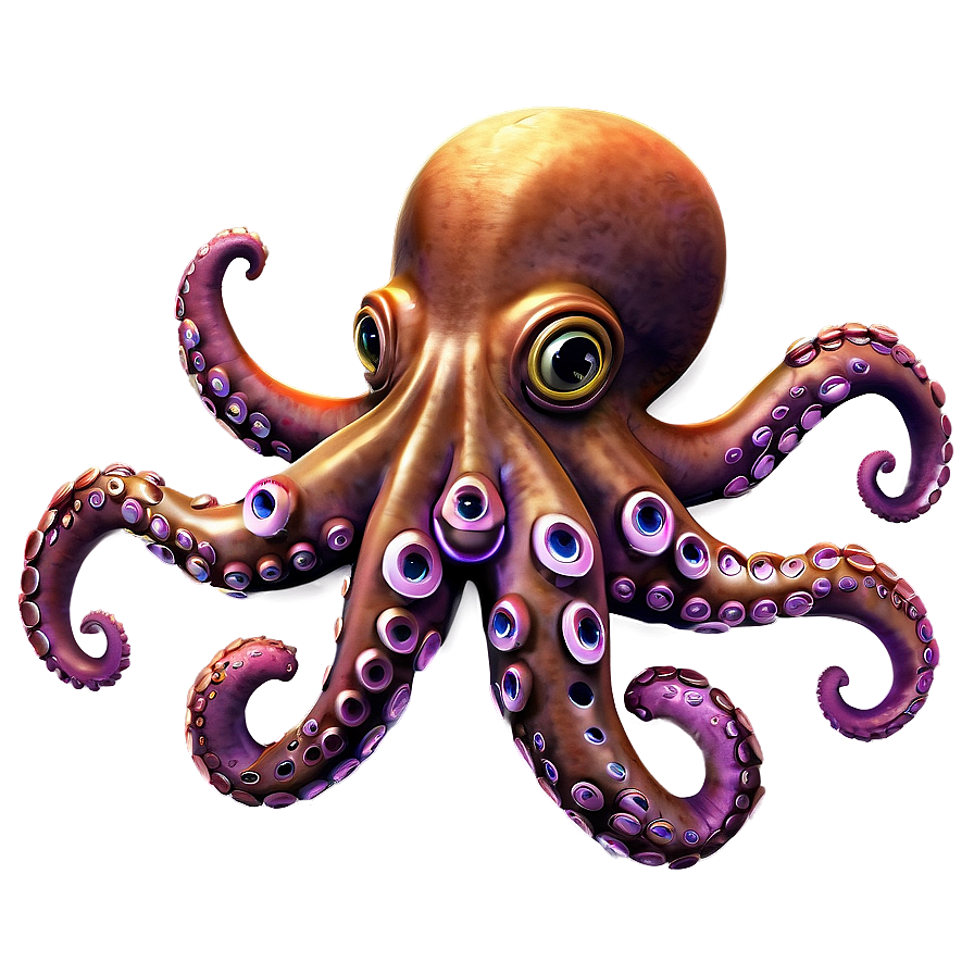 Friendly Octopus Png 05062024 PNG image