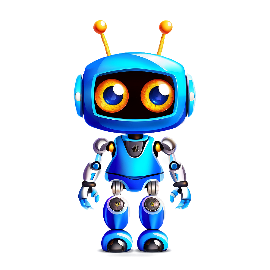 Friendly Robot Mascot Png 06272024 PNG image