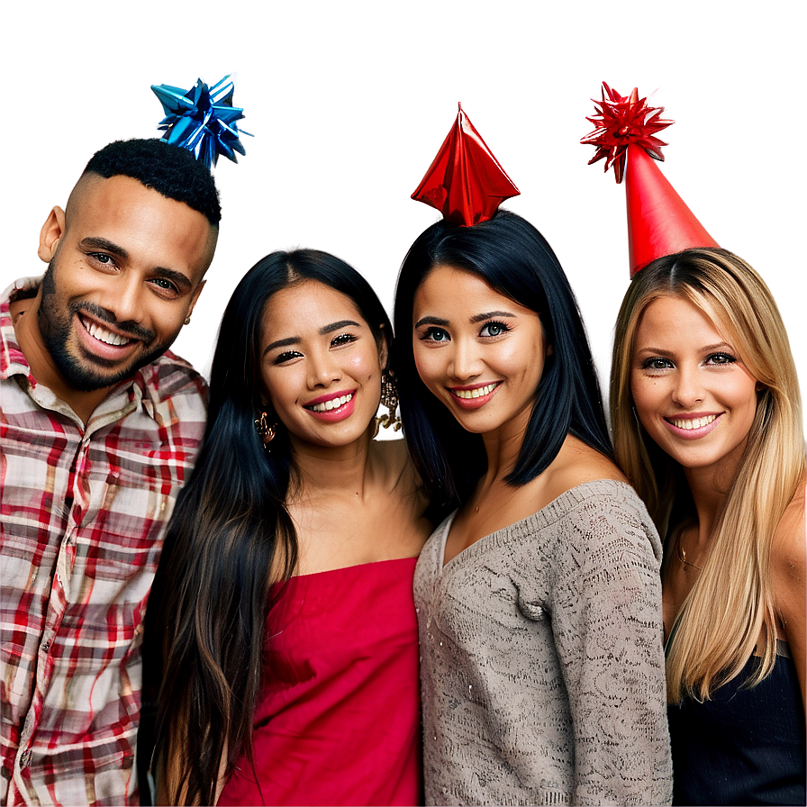 Friends At New Year Party Png 38 PNG image