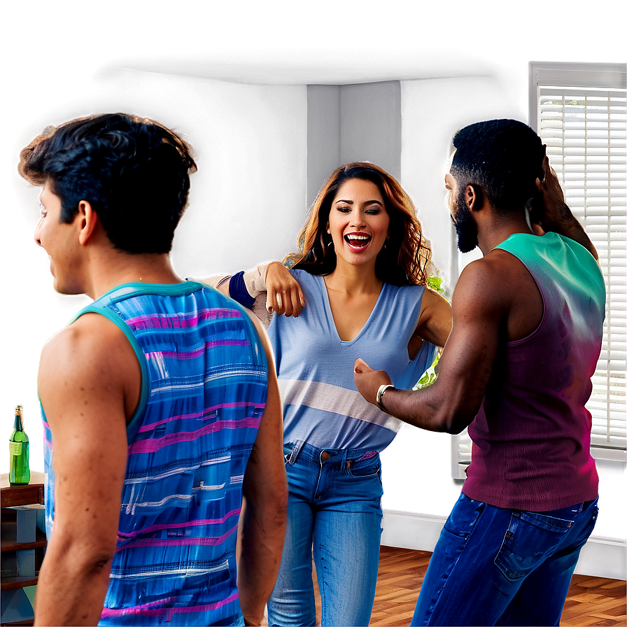 Friends Dancing At House Party Png 86 PNG image