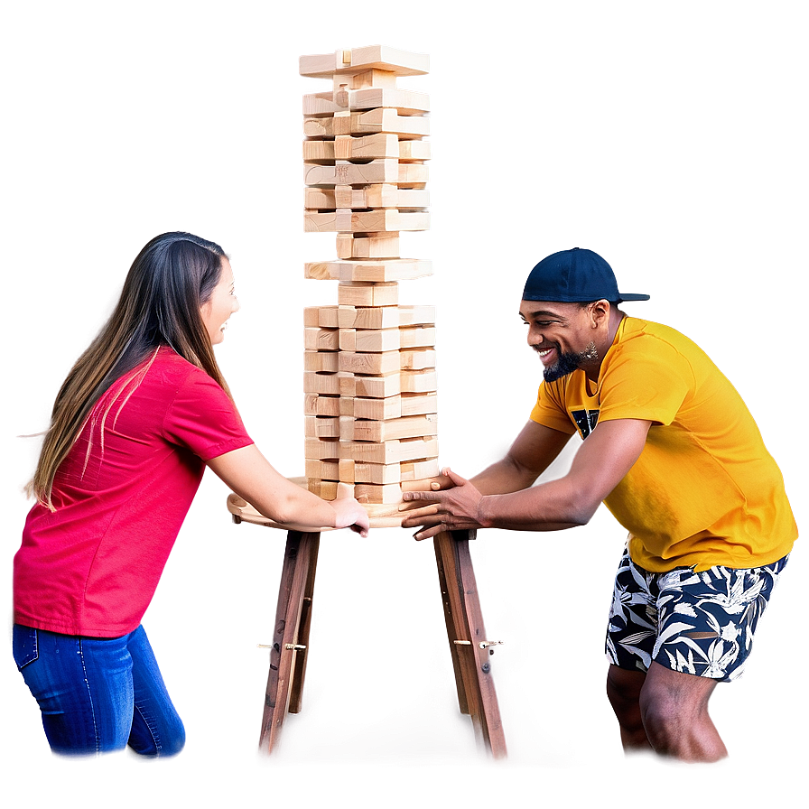 Friends Gathering For Jenga Png 13 PNG image