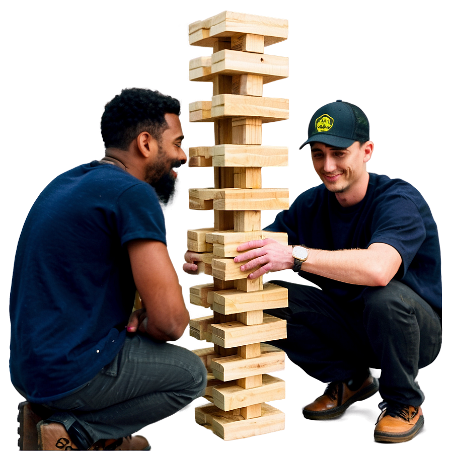 Friends Gathering For Jenga Png Kxq PNG image