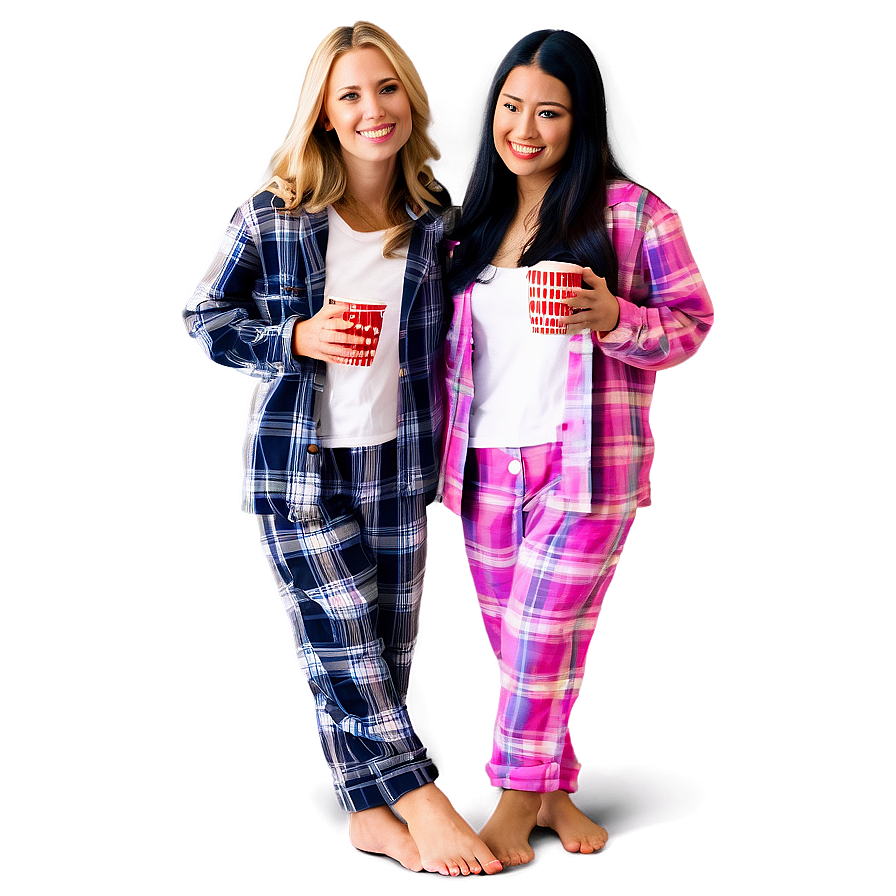 Friends In Pajamas Png Bvt PNG image