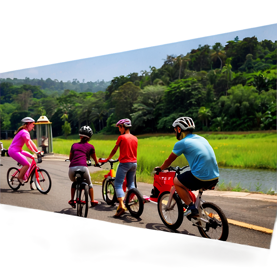 Friends On Bicycle Ride Png Eav PNG image