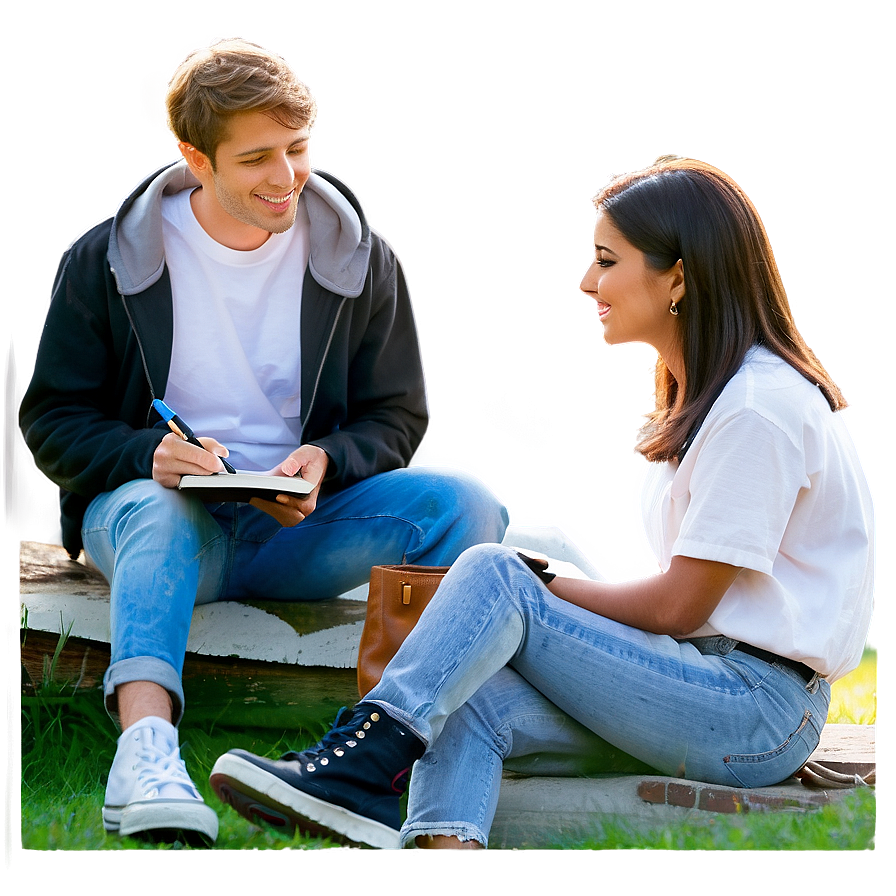 Friends Studying Together Png Ycj PNG image