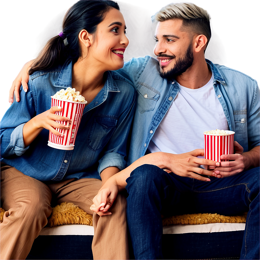 Friends Watching Movie Png Mix PNG image