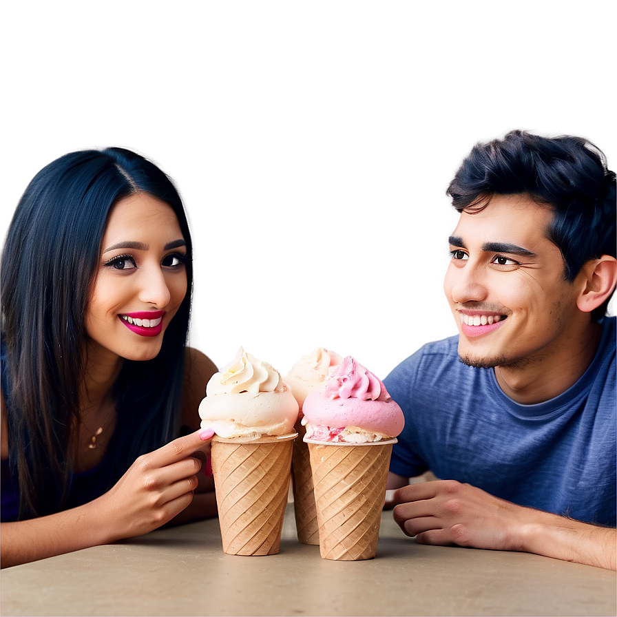 Friends With Ice Cream Png Cek PNG image