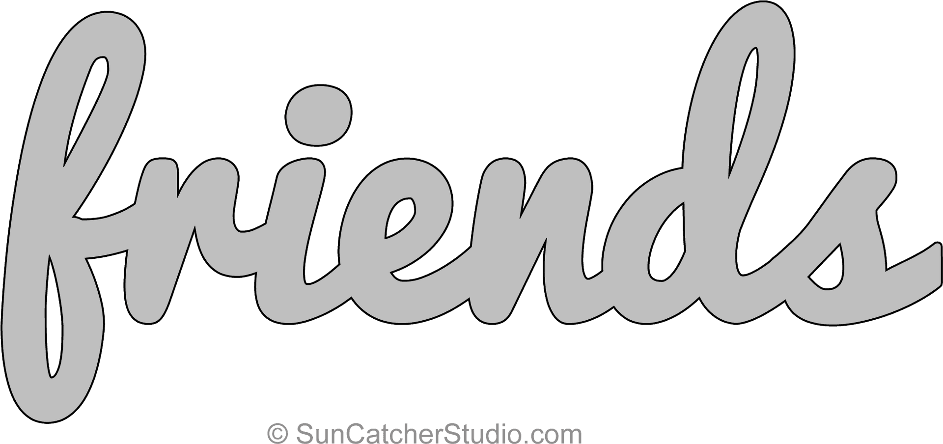 Friends Word Art Design PNG image
