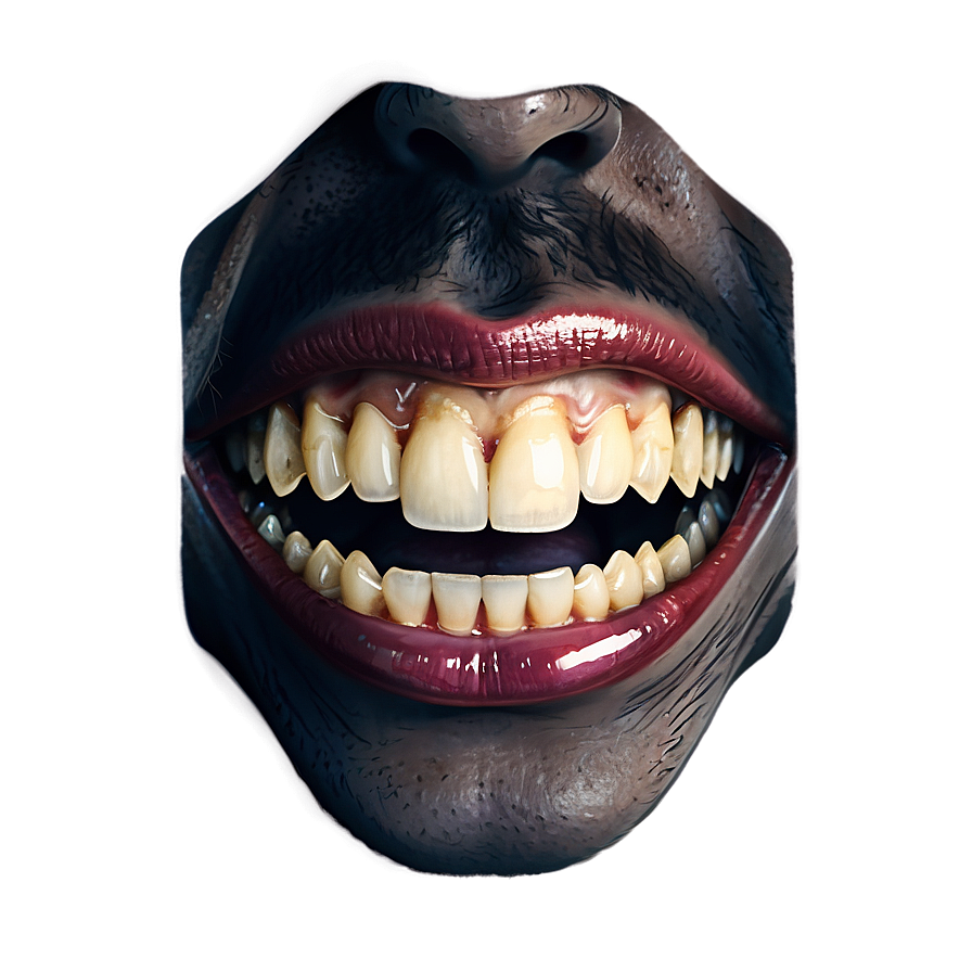 Frightening Mouth Graphic Png 06212024 PNG image