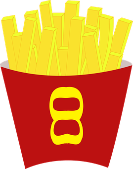 Frites Dans Un Gobelet Rouge PNG image