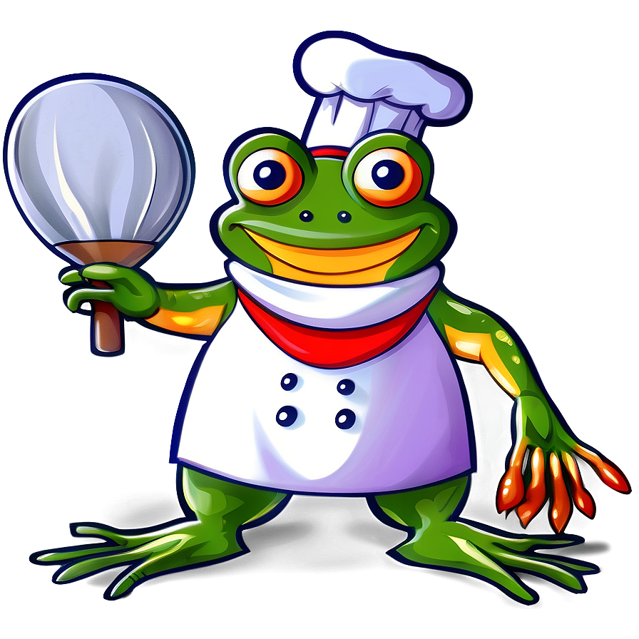 Frog Chef Clipart Png Cej74 PNG image