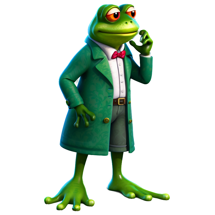 Frog Detective Cartoon Png 06272024 PNG image