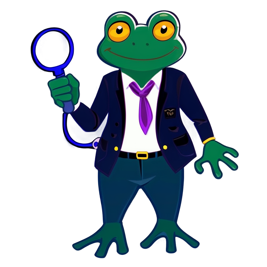 Frog Detective Cartoon Png 06272024 PNG image