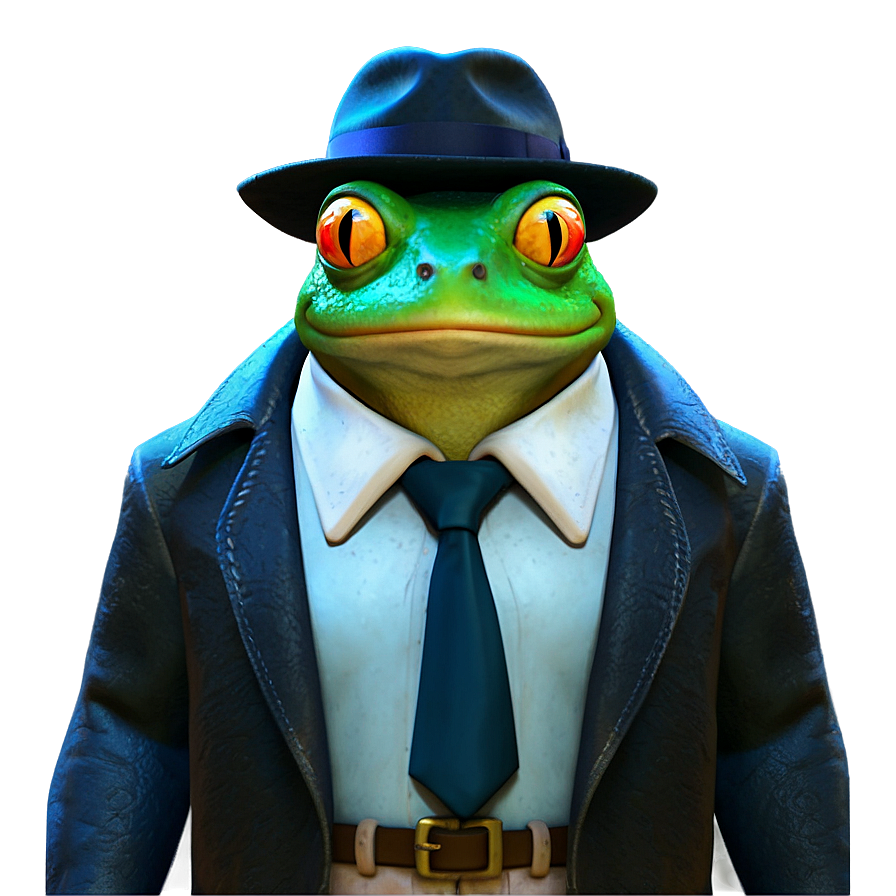 Frog Detective Cartoon Png Nha61 PNG image