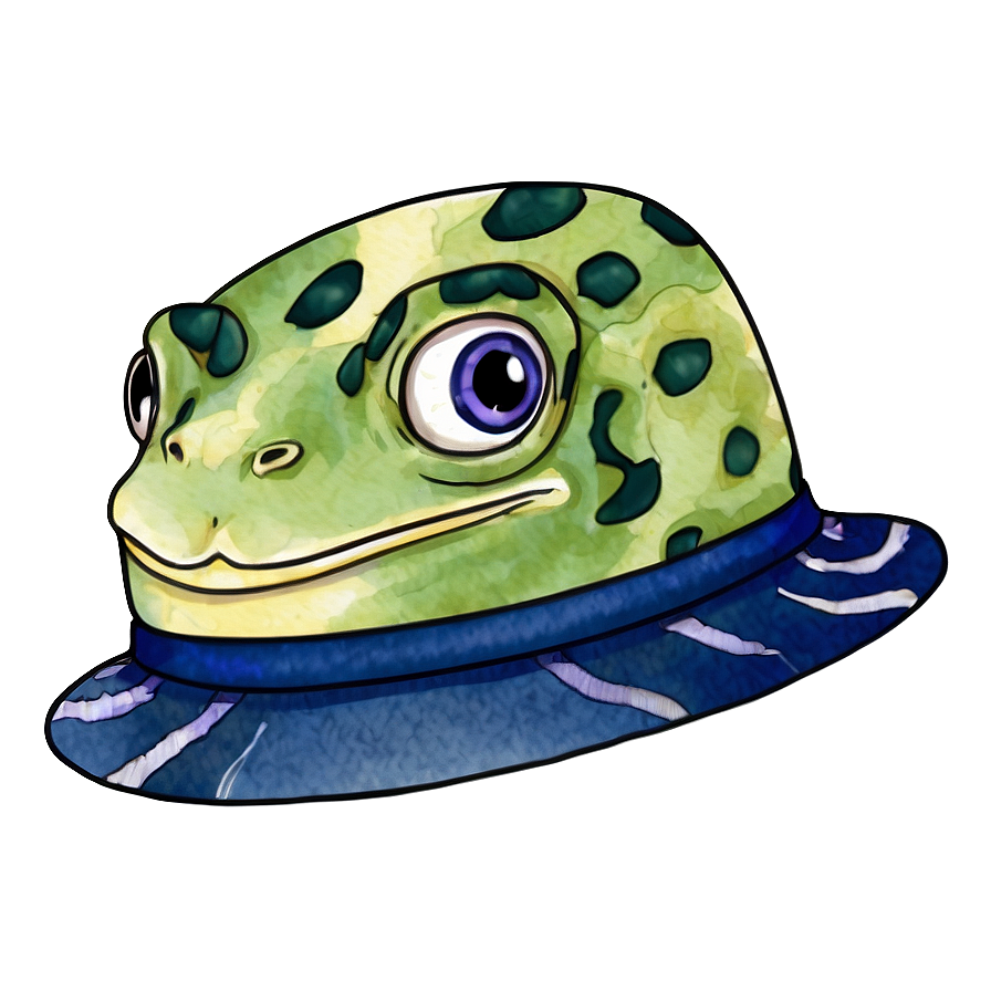 Frog Hat In Watercolor Png 06272024 PNG image