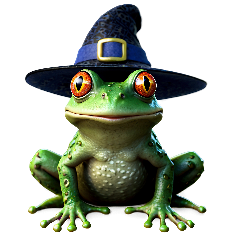 Frog In Witch Hat Png 89 PNG image