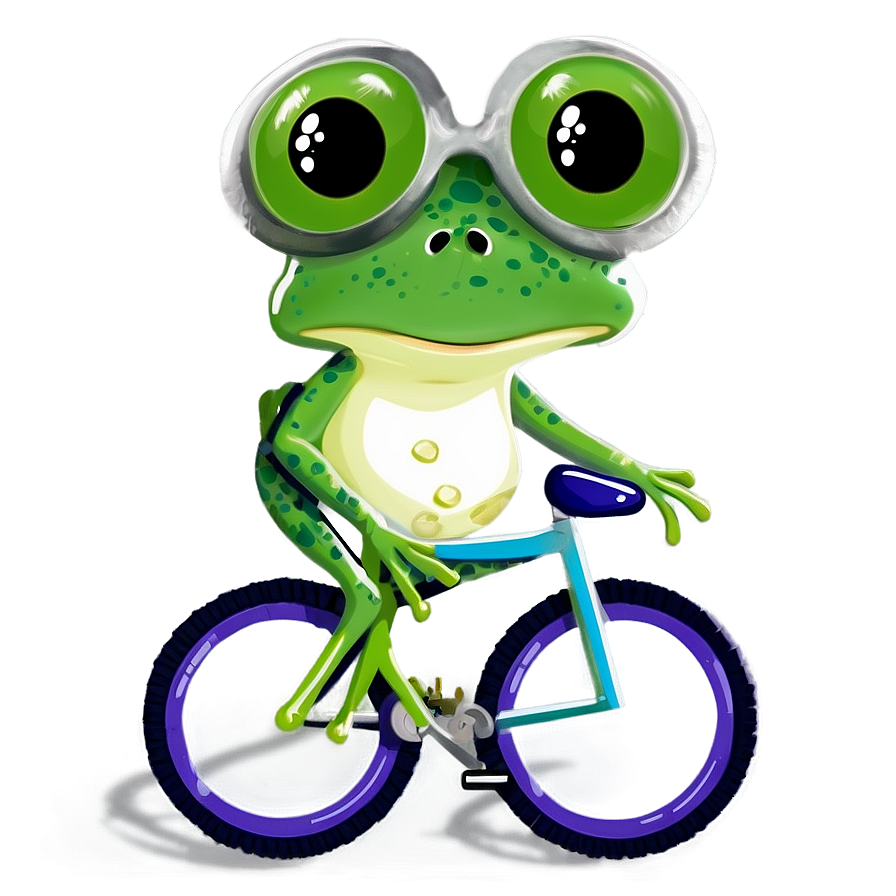 Frog On Bicycle Png 58 PNG image