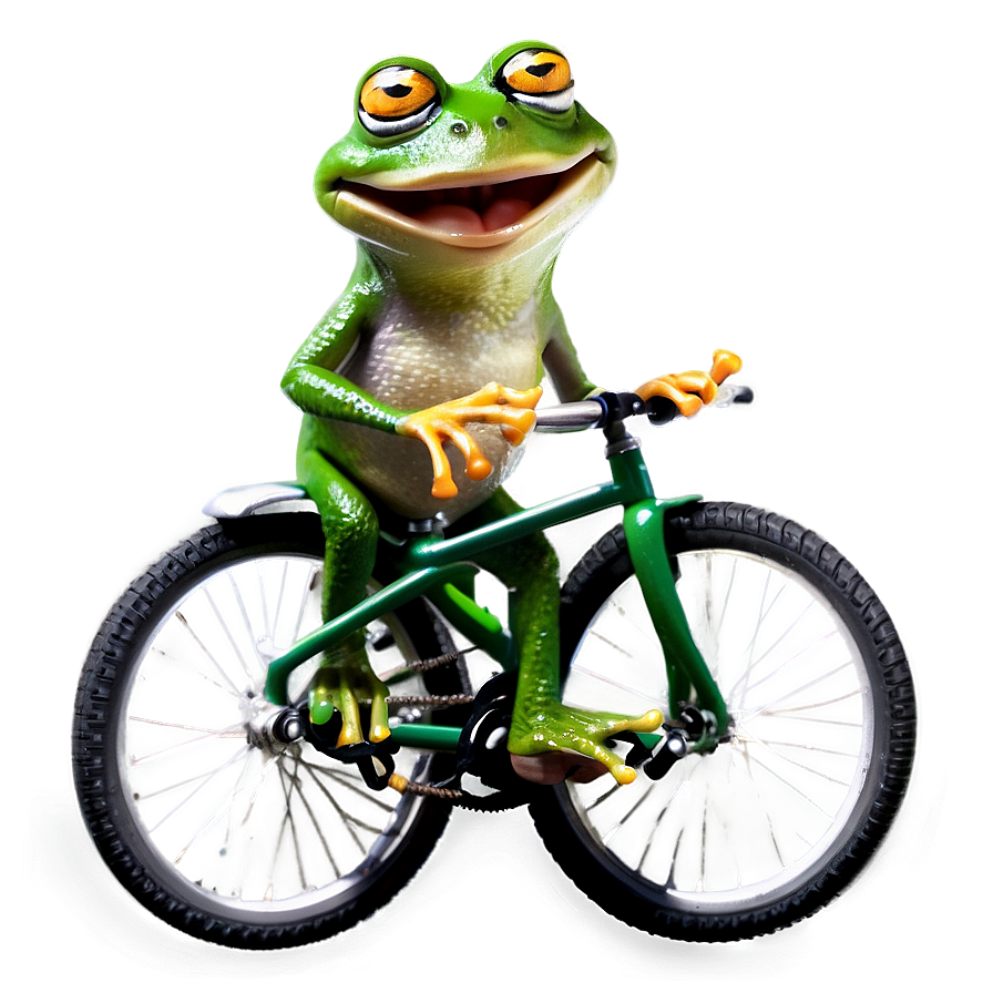 Frog On Bicycle Png Qtr61 PNG image