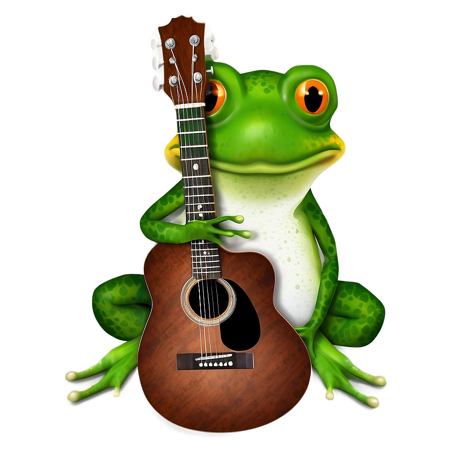 Frog Playing Guitar Png Ulq PNG image