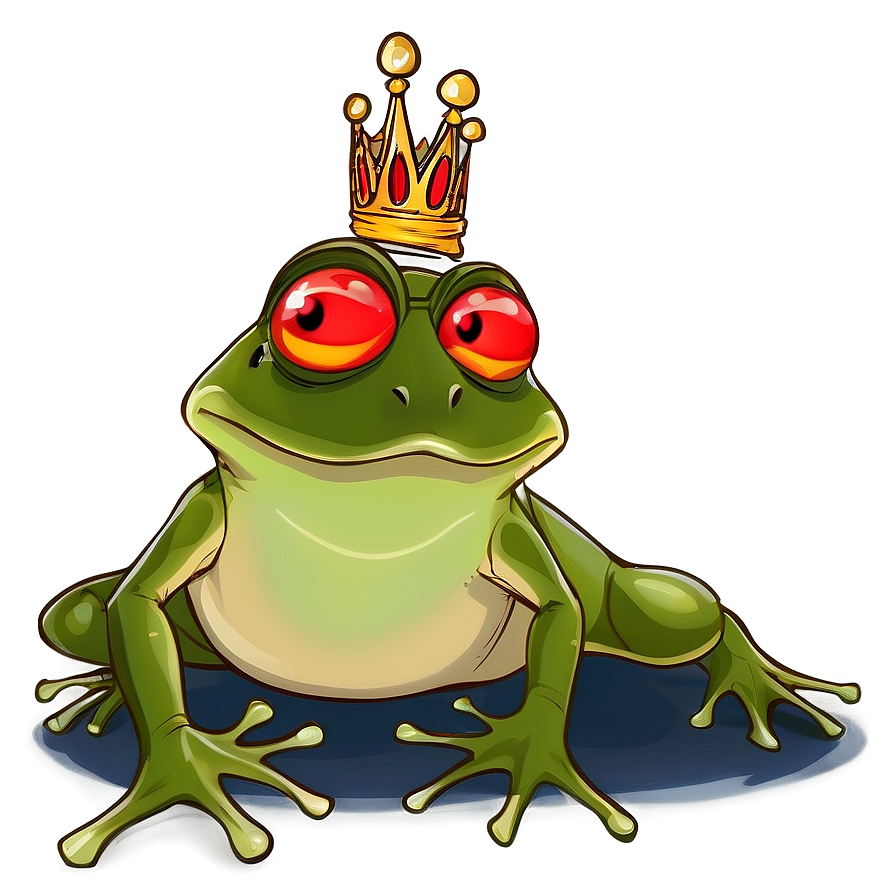 Frog Prince With Kiss Png 05032024 PNG image