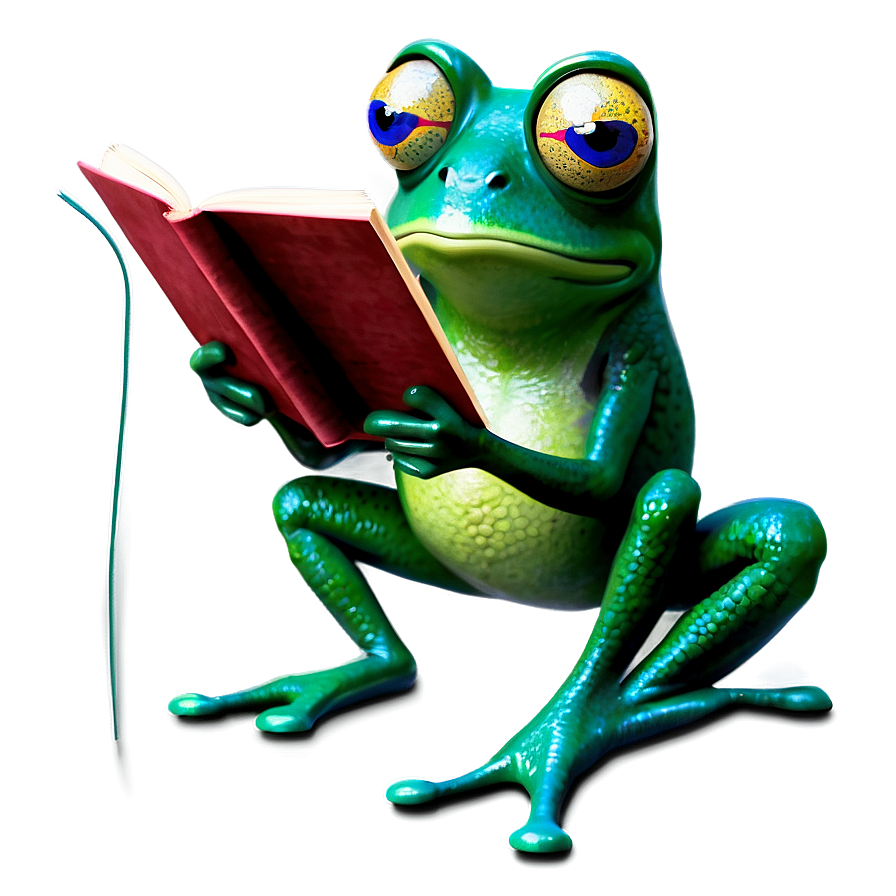 Frog Reading Clipart Png 77 PNG image