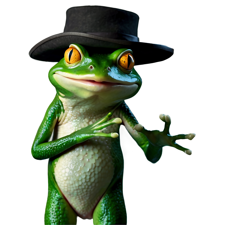 Frog With A Hat Png 06212024 PNG image