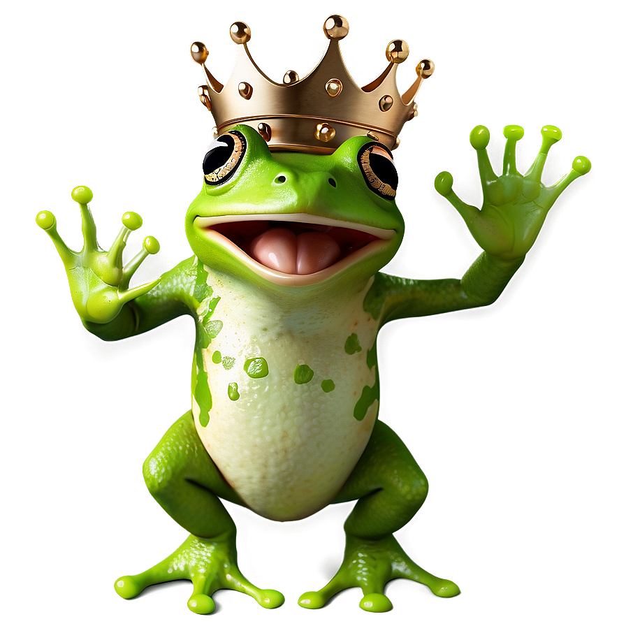 Frog With Crown Png 05032024 PNG image