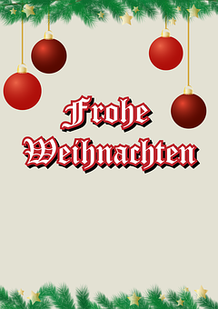 Frohe Weihnachten German Christmas Greeting PNG image