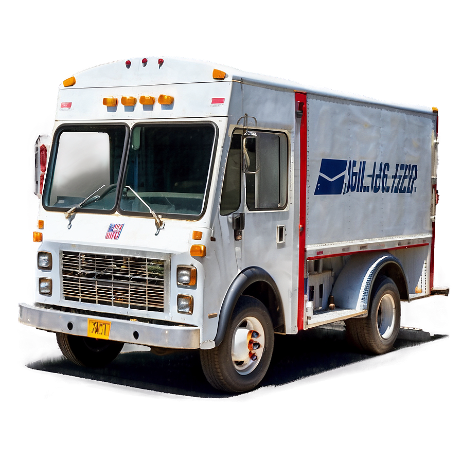 Front View Of Mail Truck Png 89 PNG image