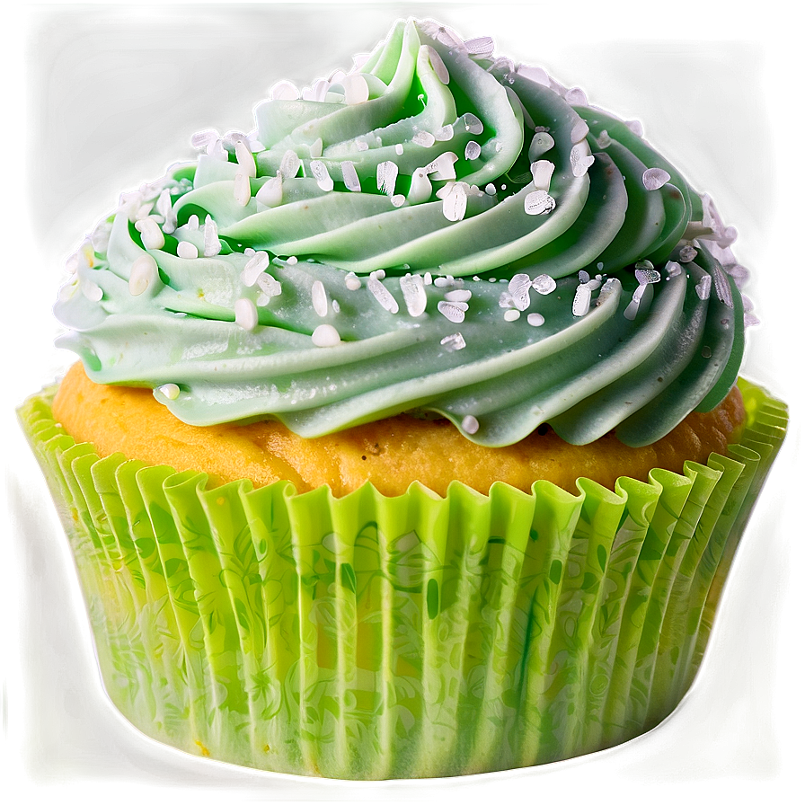 Frosted Green Cupcake Png Fvb PNG image