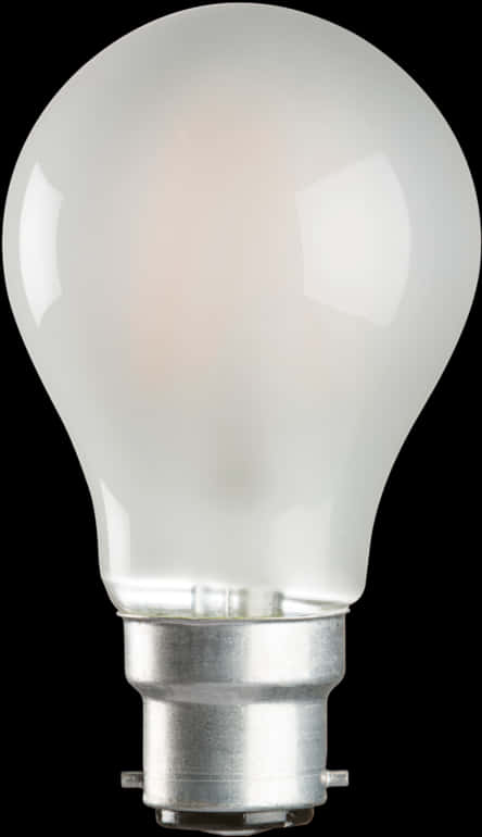 Frosted Incandescent Light Bulb PNG image