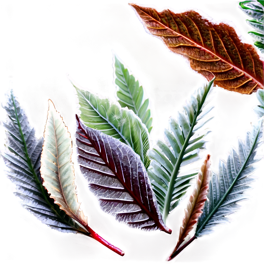 Frosted Leaves Png 20 PNG image