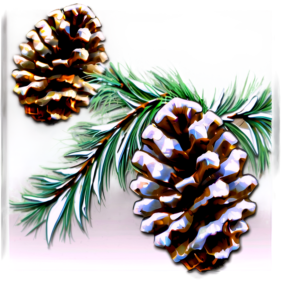 Frosted Pinecone Detail Png Nhp PNG image