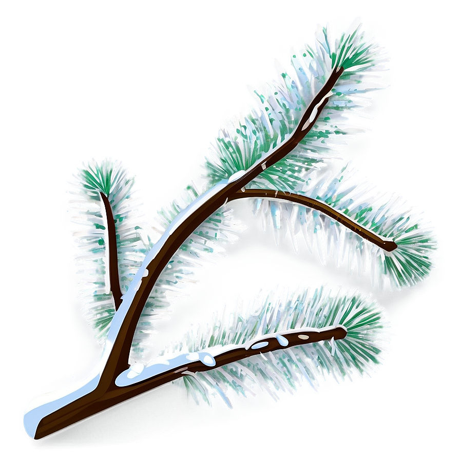 Frosted Tree Branch Png 81 PNG image