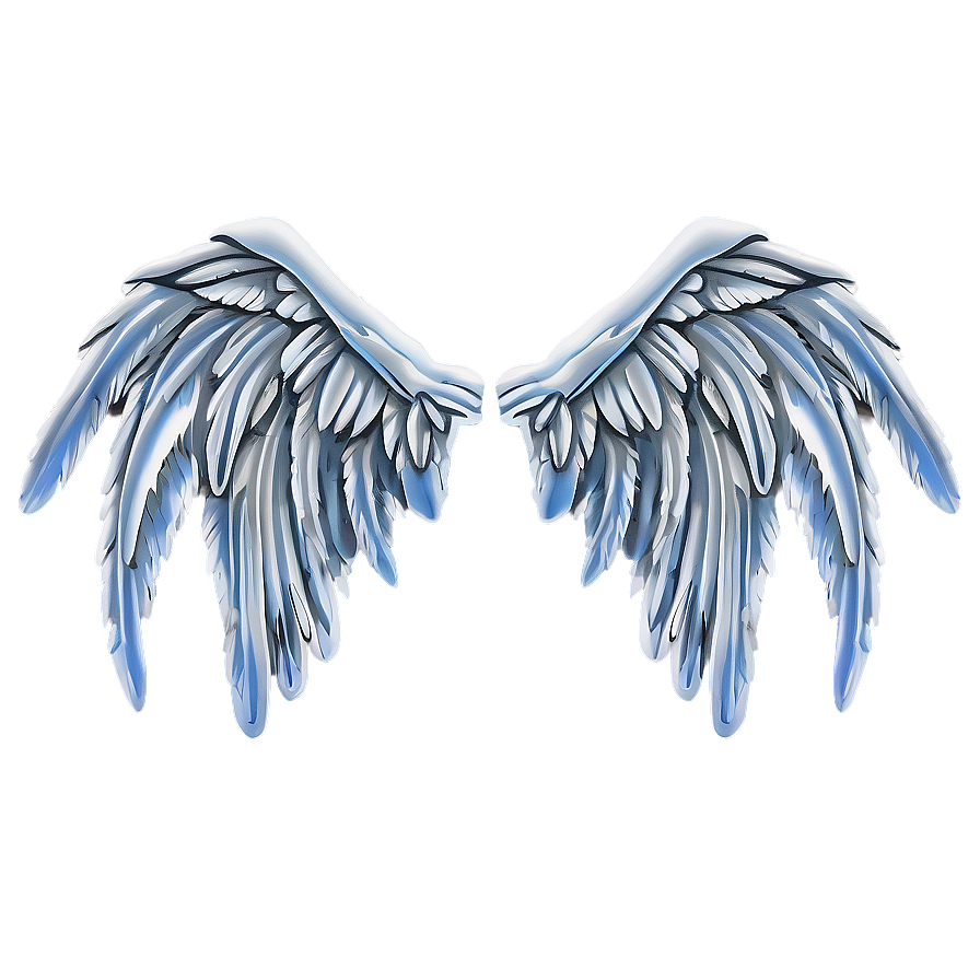 Frosty Angel Wings Pattern Png 94 PNG image