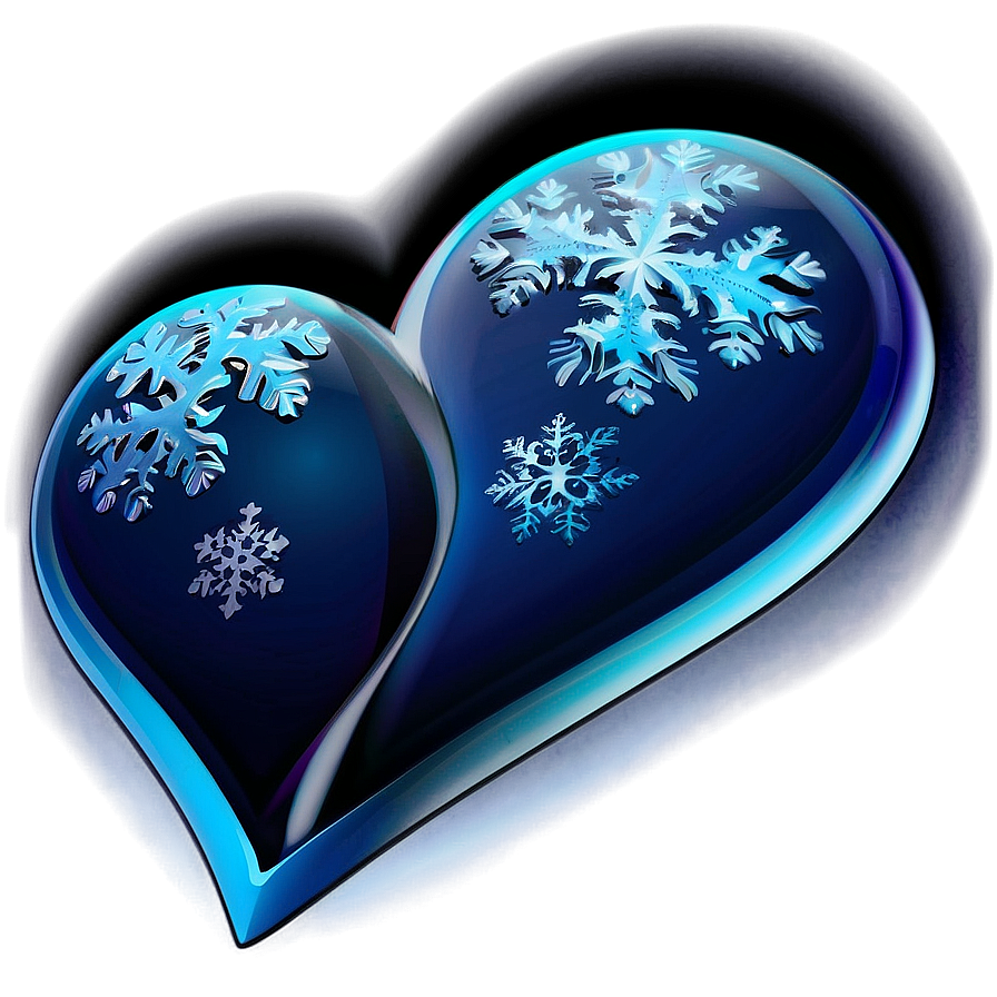 Frosty Blue Heart Icon Png 84 PNG image