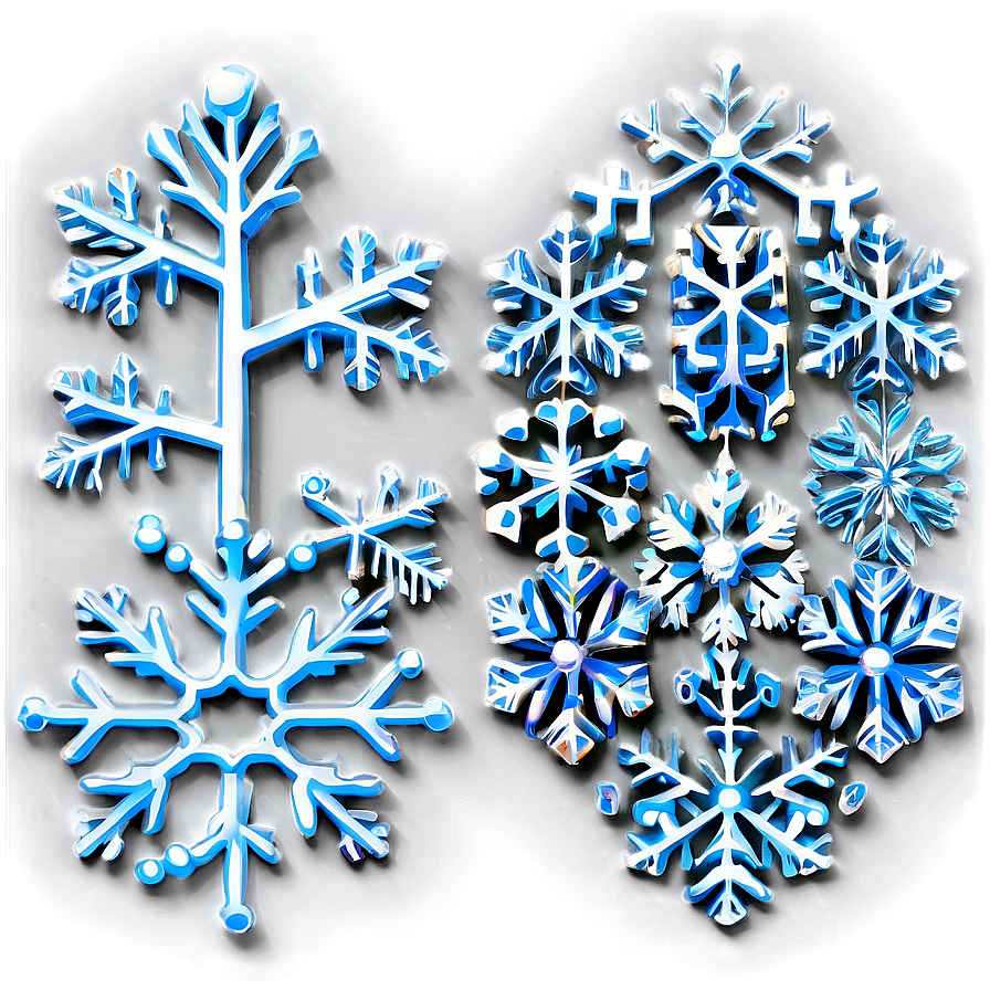 Frosty Christmas Snowflakes Png 50 PNG image