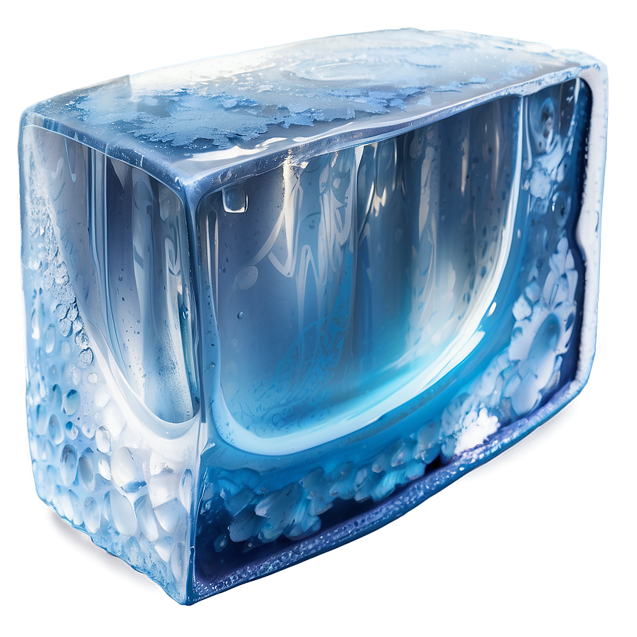 Frosty Ice Block Png Dnt PNG image