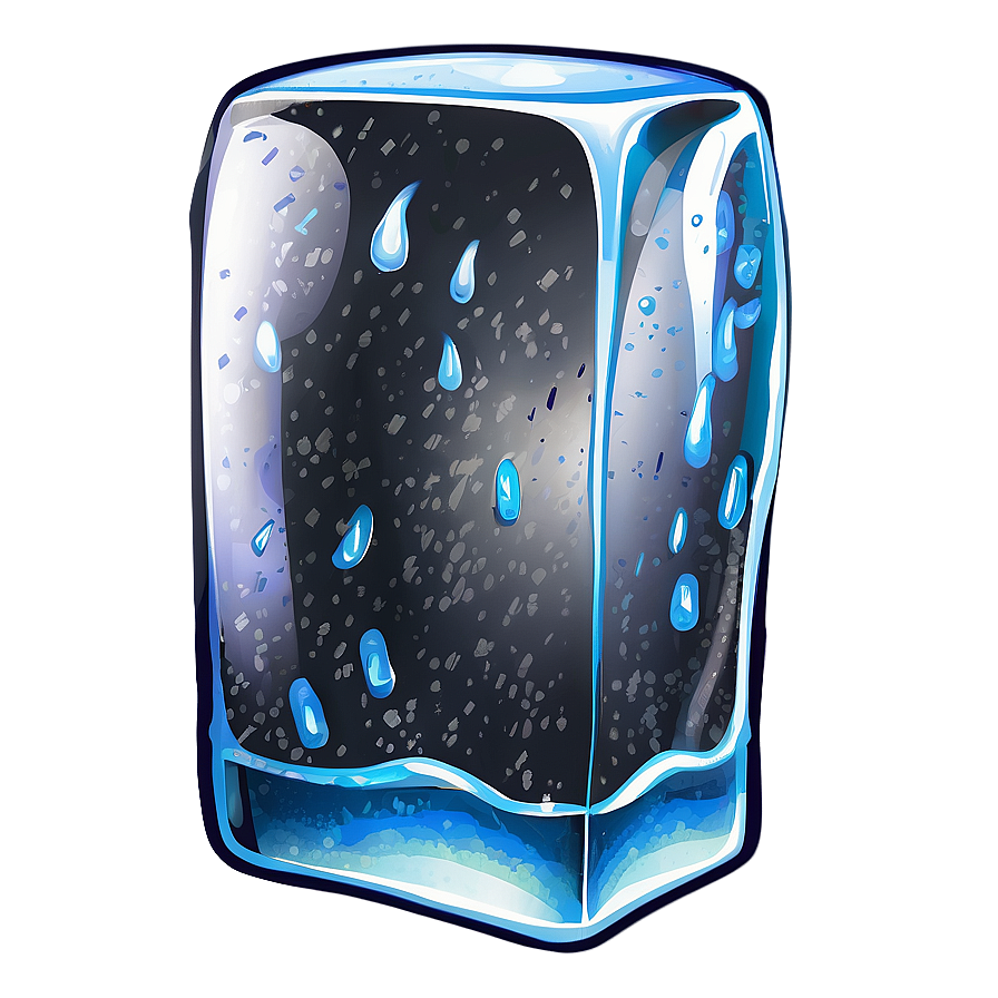 Frosty Ice Block Png Tjd PNG image