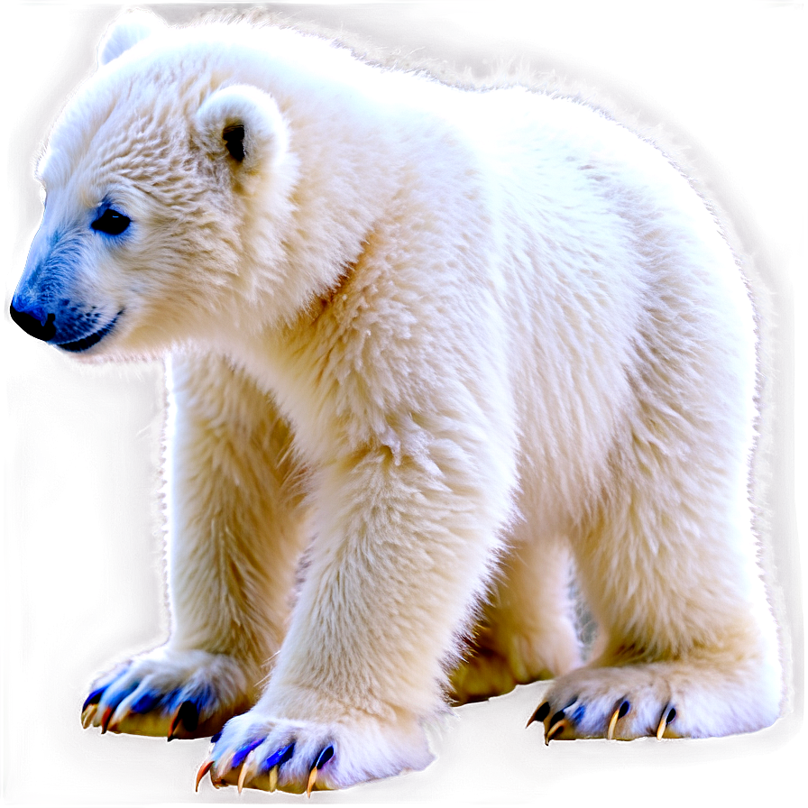 Frosty Polar Bear Cub Png 96 PNG image