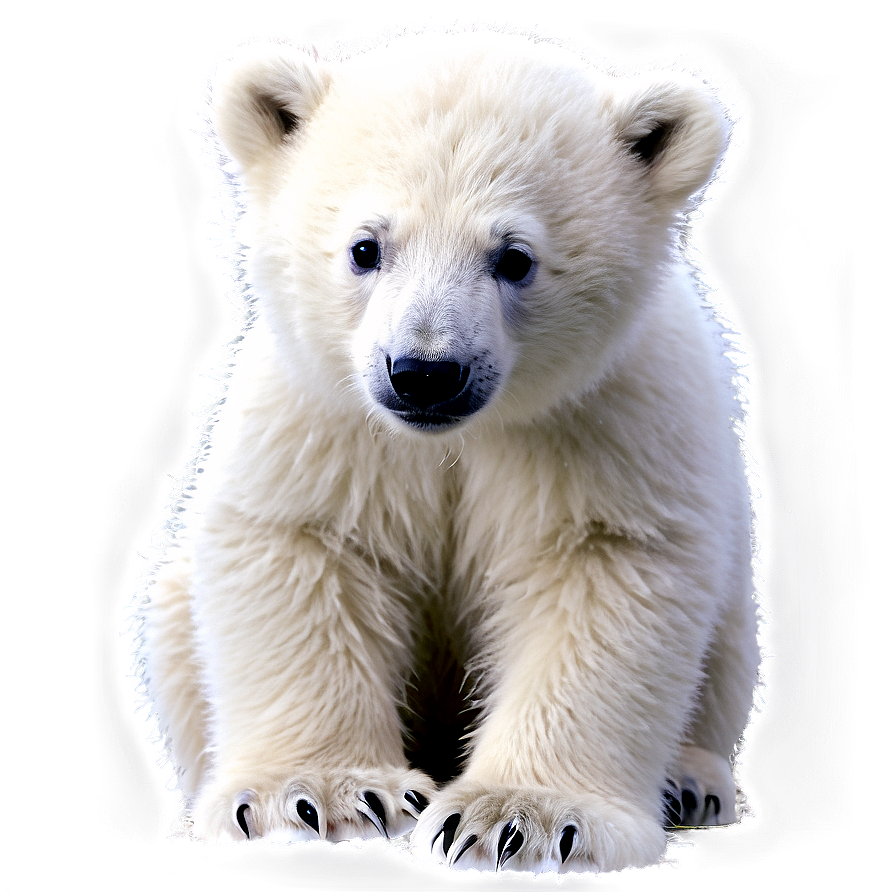 Frosty Polar Bear Cub Png Tns PNG image