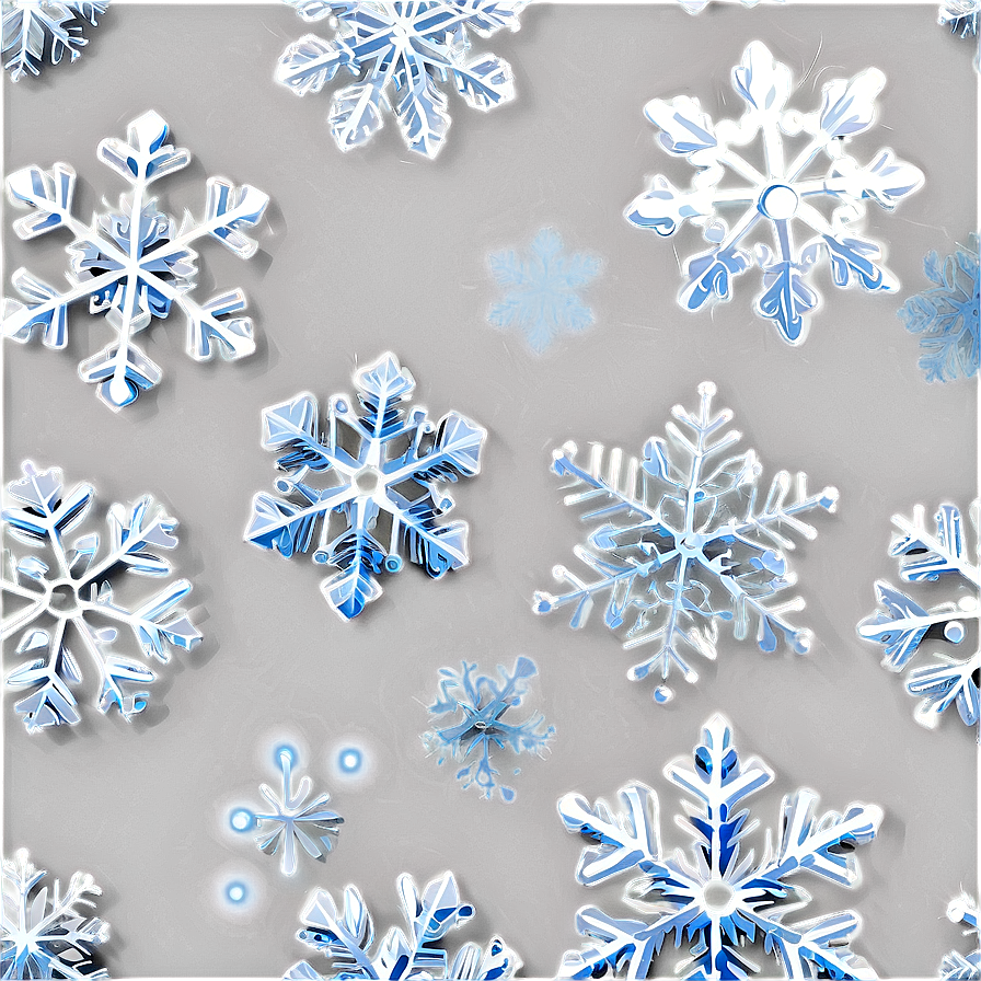 Frosty Snowflakes Pattern Png Gnf PNG image